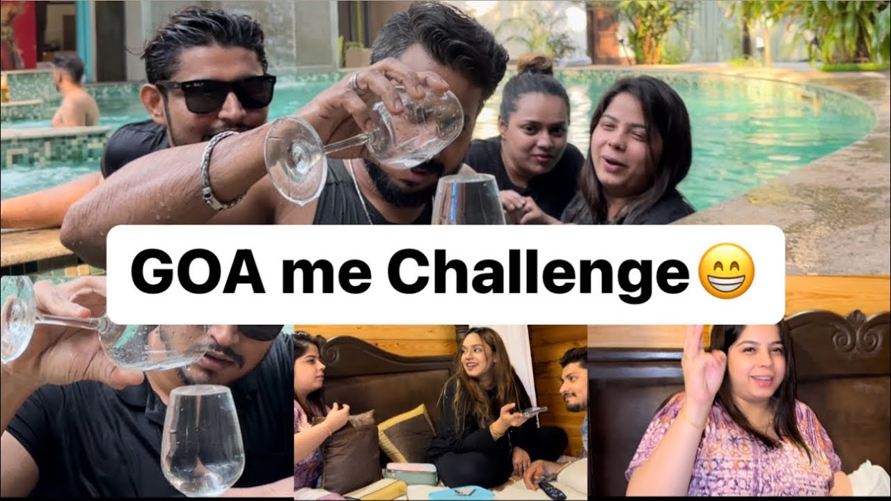 GOA is ON 🔥(Day1) Challenge | Water Challenge🏖️Call & Public Dare 😂| Misba Bach gayi is bar 😇