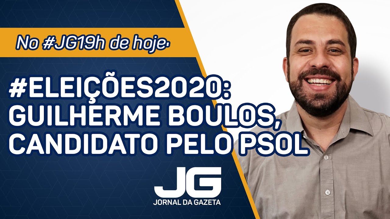 Guilherme Boulos, candidato &agrave; Prefeitura de S&atilde;o Paulo pelo PSOL - Jornal Da Gazeta - 25/11/2020