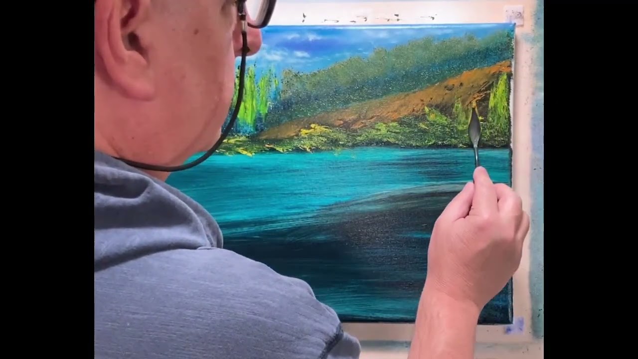 Oil Painting Video, Landscape Oil Painting Demonstration