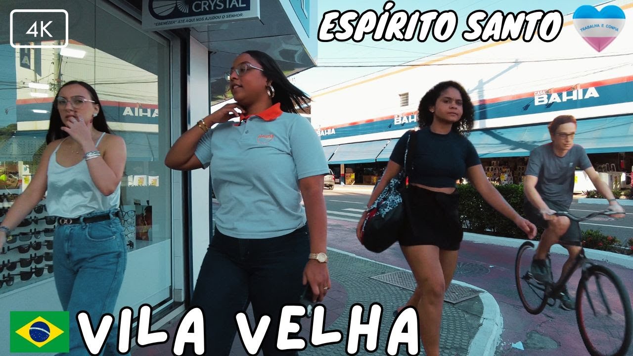 🇧🇷 Walking in Downtown Vila Velha, Espírito Santo, Brazil | 2024 【 4K 】