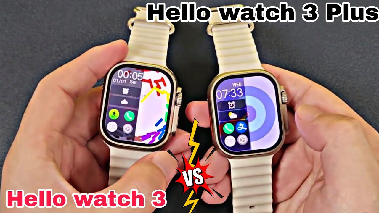 Hello Watch 3 VS Hello Watch 3 Plus Smartwatchs - Which is better?