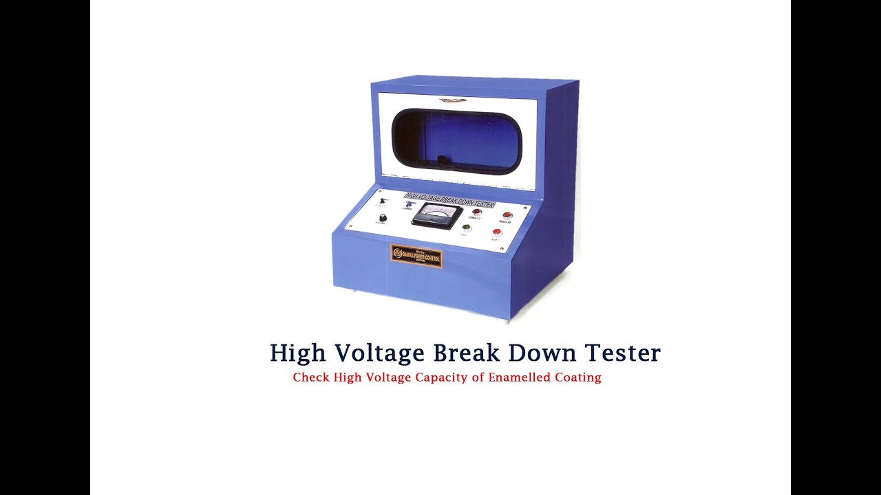 Break Down Voltage Tester (BDV) : Testing Equipment