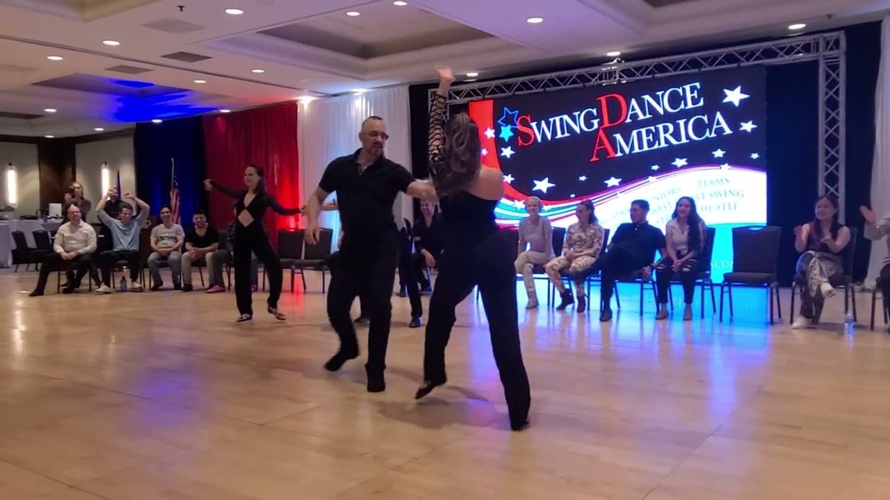 Hustle.  Greg & Lemery.  Kevin Kane & Chantelle Pianetta. Swing Dance America 2024.