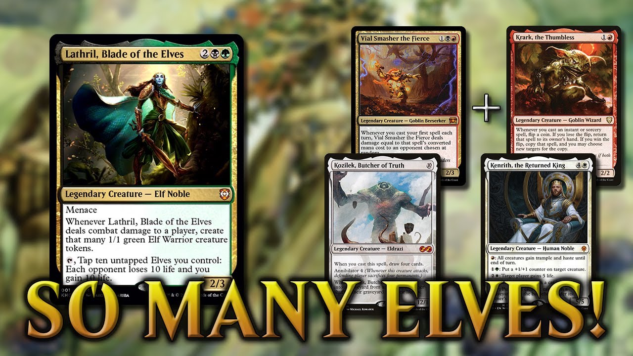 Elven Empire Upgrades | Lathril Commander EDH gameplay | Kaldheim Elf Precon