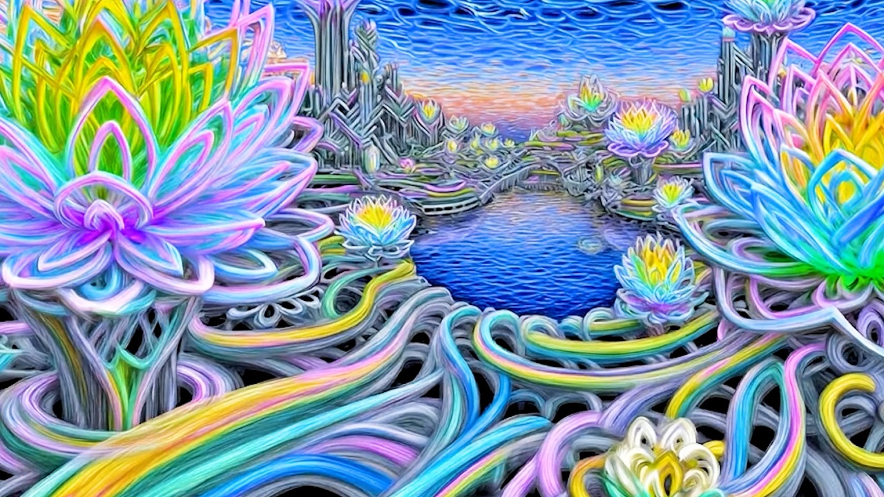 Deep Psychedelic Trance 🌌 Fractal Trees & Rainbow Energy | Altered States Music