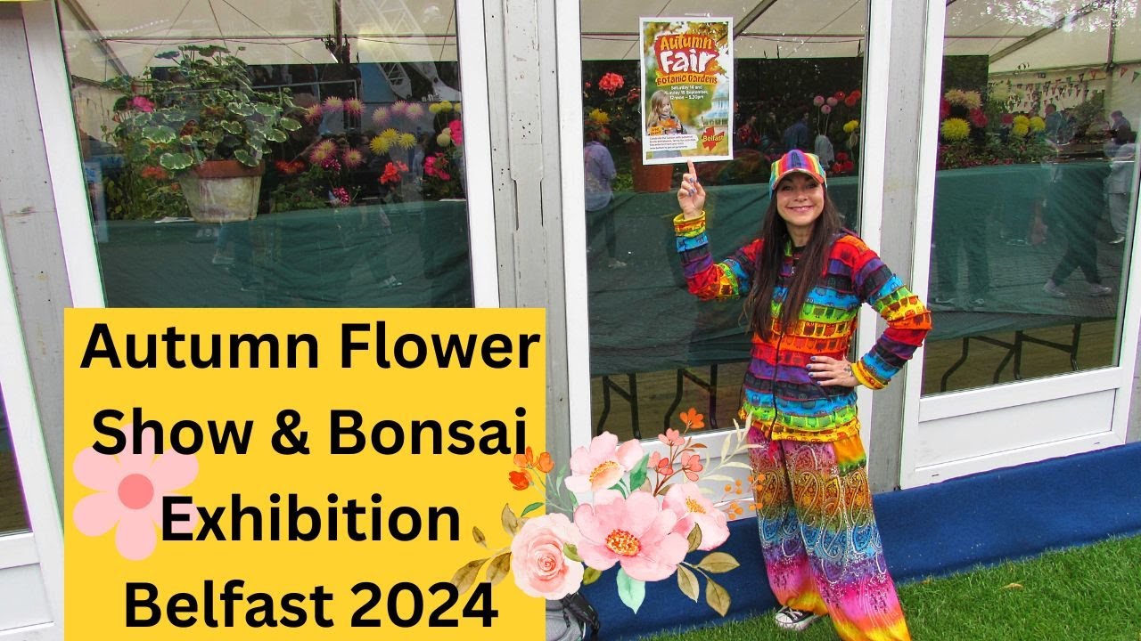 Осенняя выставка цветов и бонсай, а также экскурсия по кактусам и суккулентам в Белфасте, 2024 го...