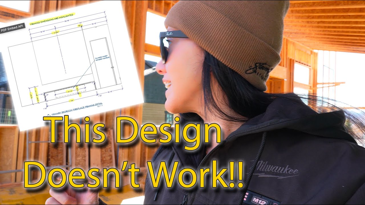 This Fireplace Didn't Fit!! Day In The Life - Home Builder