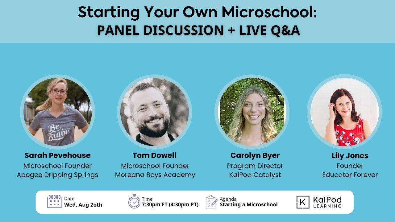 Panel Discussion: Teachers who started microschools
