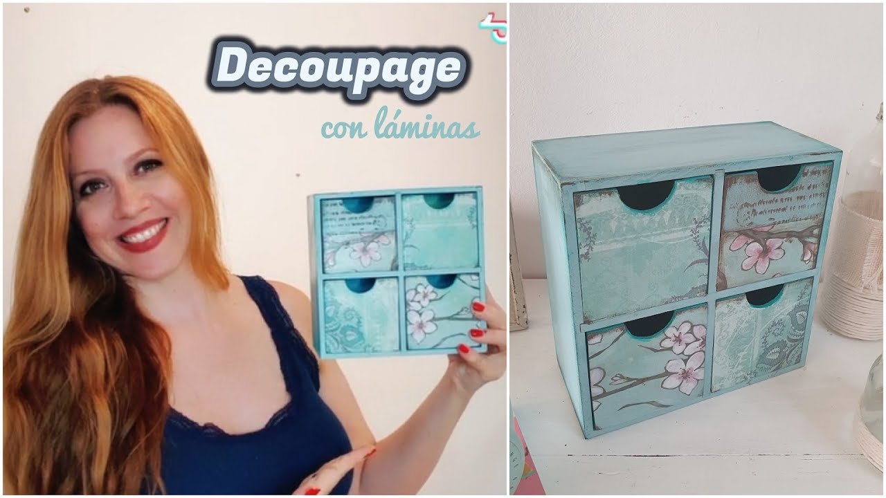 Como hacer decoupage con láminas ♥ Marina Capano