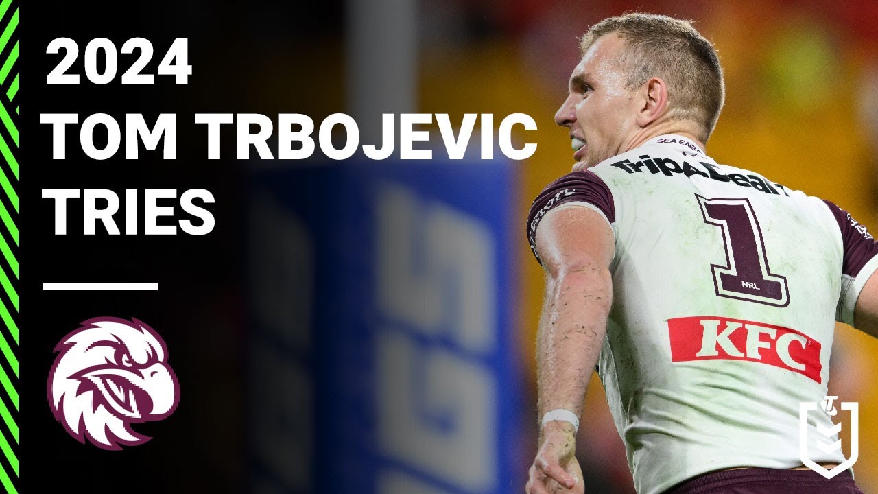 NRL Highlights | NRL 2024 | Tom Trbojevic's Try-Scoring Season