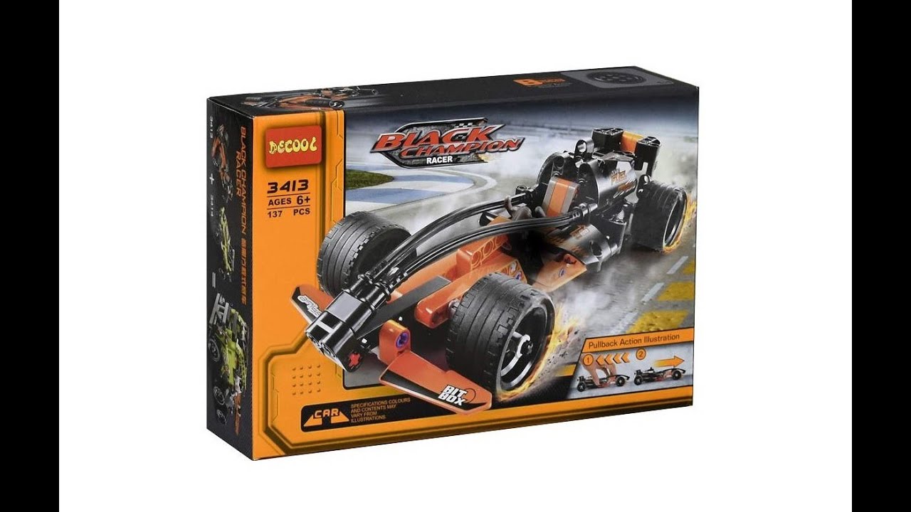 Конструктор Jisi Bricks Technic 3413 Black Champion Racer
