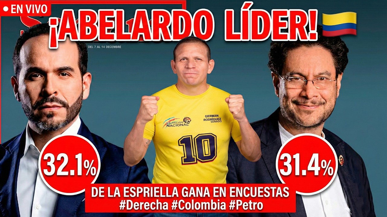 ¡ABELARDO LÍDER! 🇨🇴 DE LA ESPRIELLA GANA EN ENCUESTAS #Derecha #Colombia #Petro