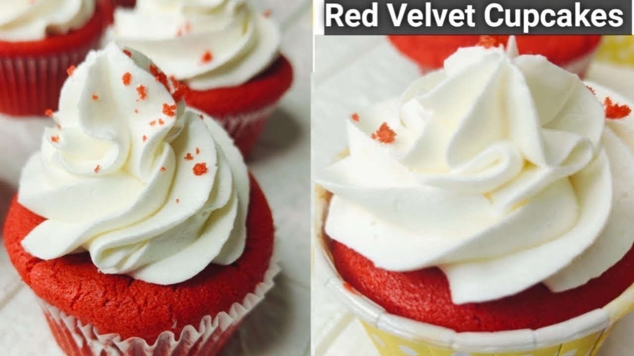 Eggless Red Velvet Cupcakes Recipe| Soft & Moist Red Velvet Cupcakes| Valentine's  Special Recipe|