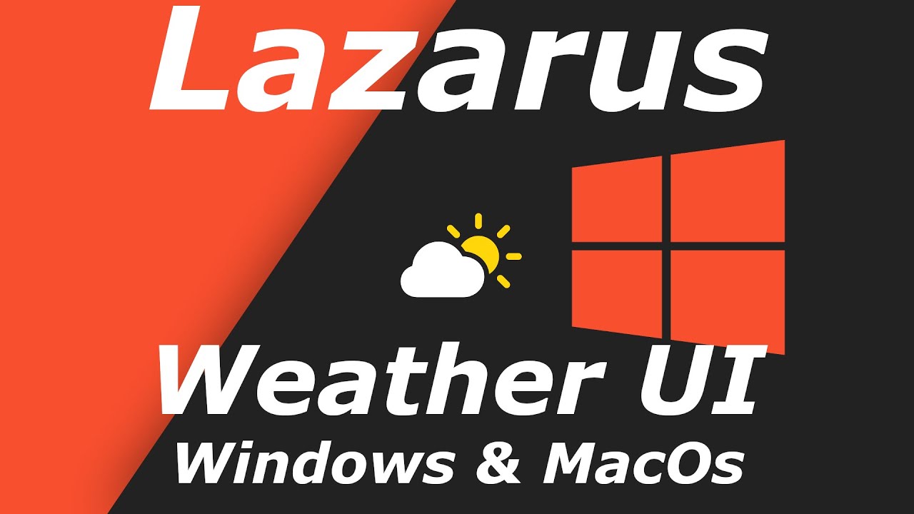 Lazarus Modern UI Weather-App with FreePascal Source Part #1