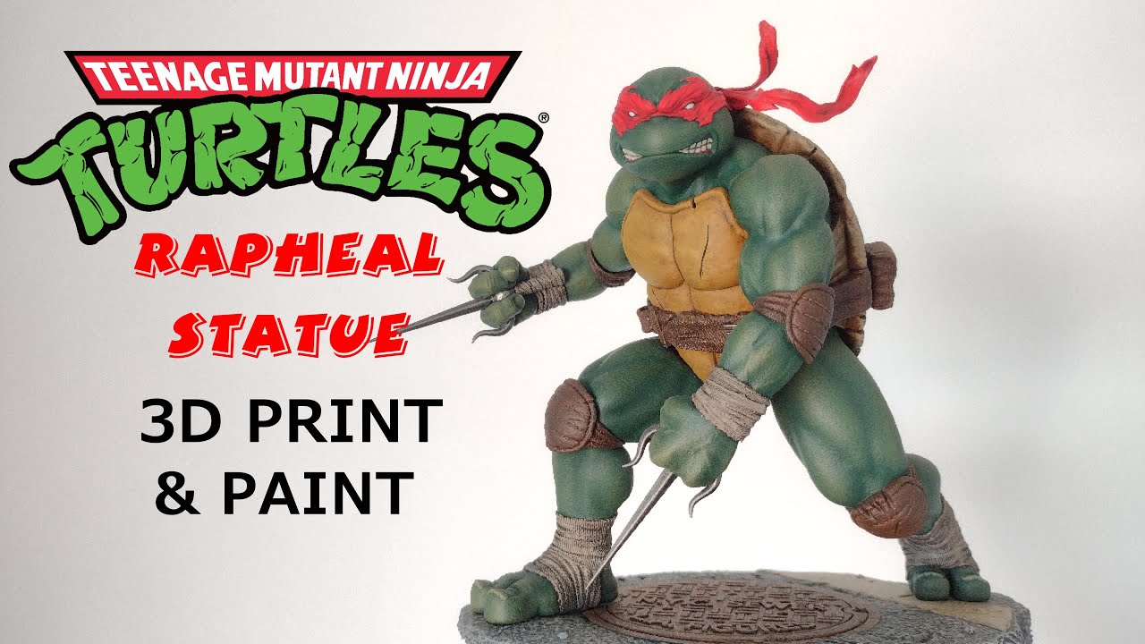Rapheal - Teenage Mutant Ninja Turtles - Custom Statue by LA Figures - 3D Model Printing + Painting