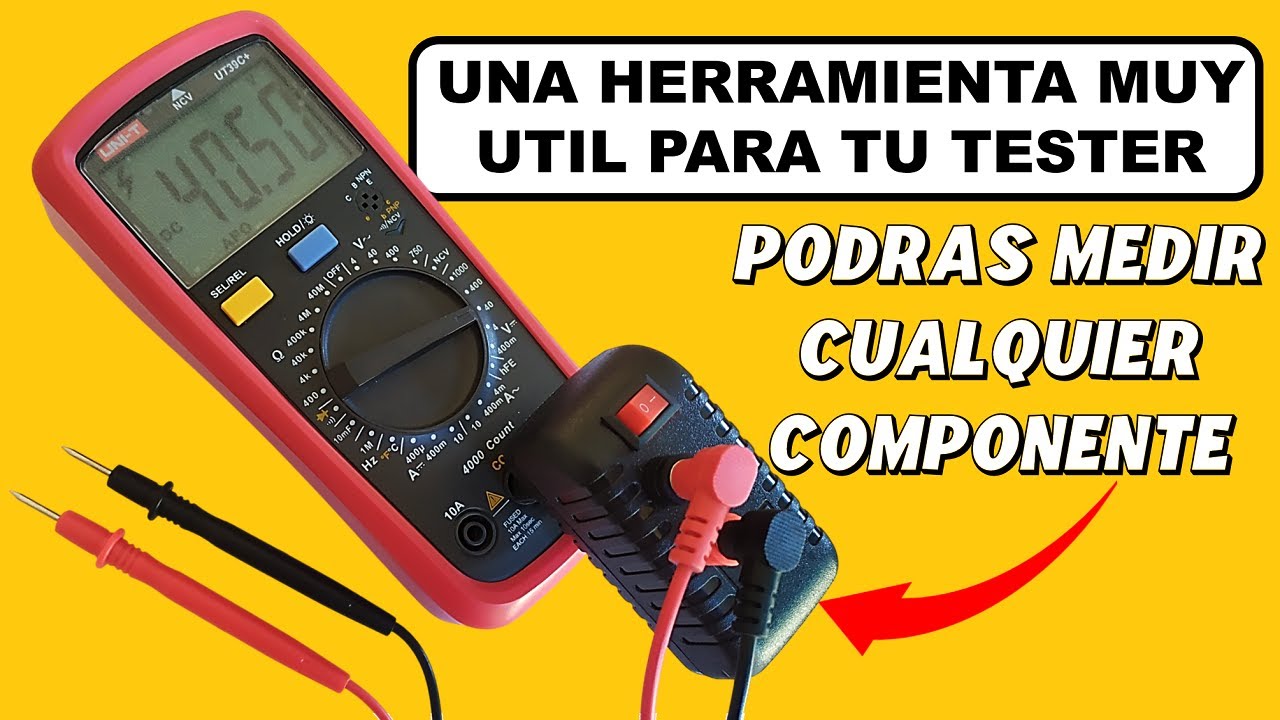 Herramienta Cacera Para Medir Cualquier Componente, Un Accesorio MUY ÚTIL para tu Multimetro.