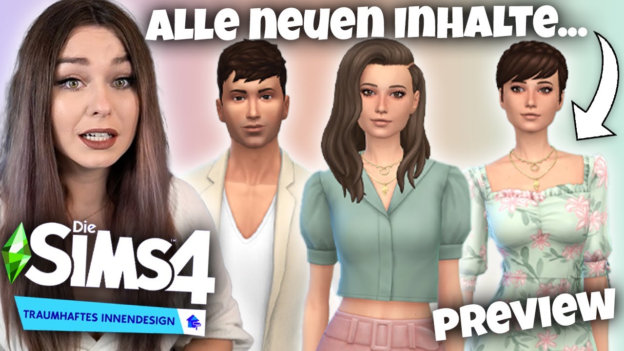 Hmm.. DAS sind die neuen CAS Inhalte. - Preview Die Sims 4 Traumhaftes Innendesign | simfinity