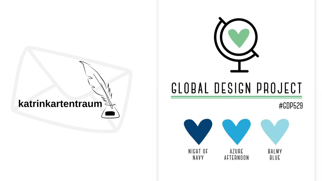 Eine Karte für's Global Desing Pojekt entsteht, Stampin' Up!®️ #stampinup #katrinkartentraum