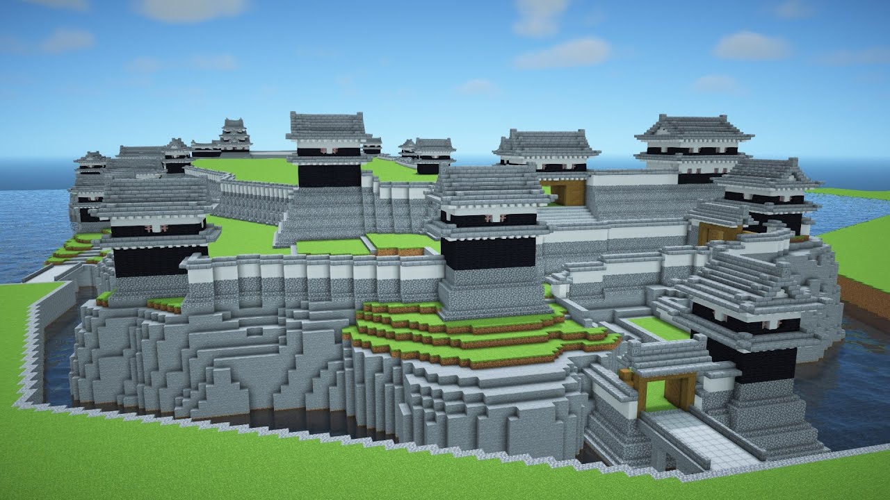【Minecraft】キリシタン大名大友宗麟の居城「臼杵城」Timelapse [マイクラ 建築] [Minecraft 城]