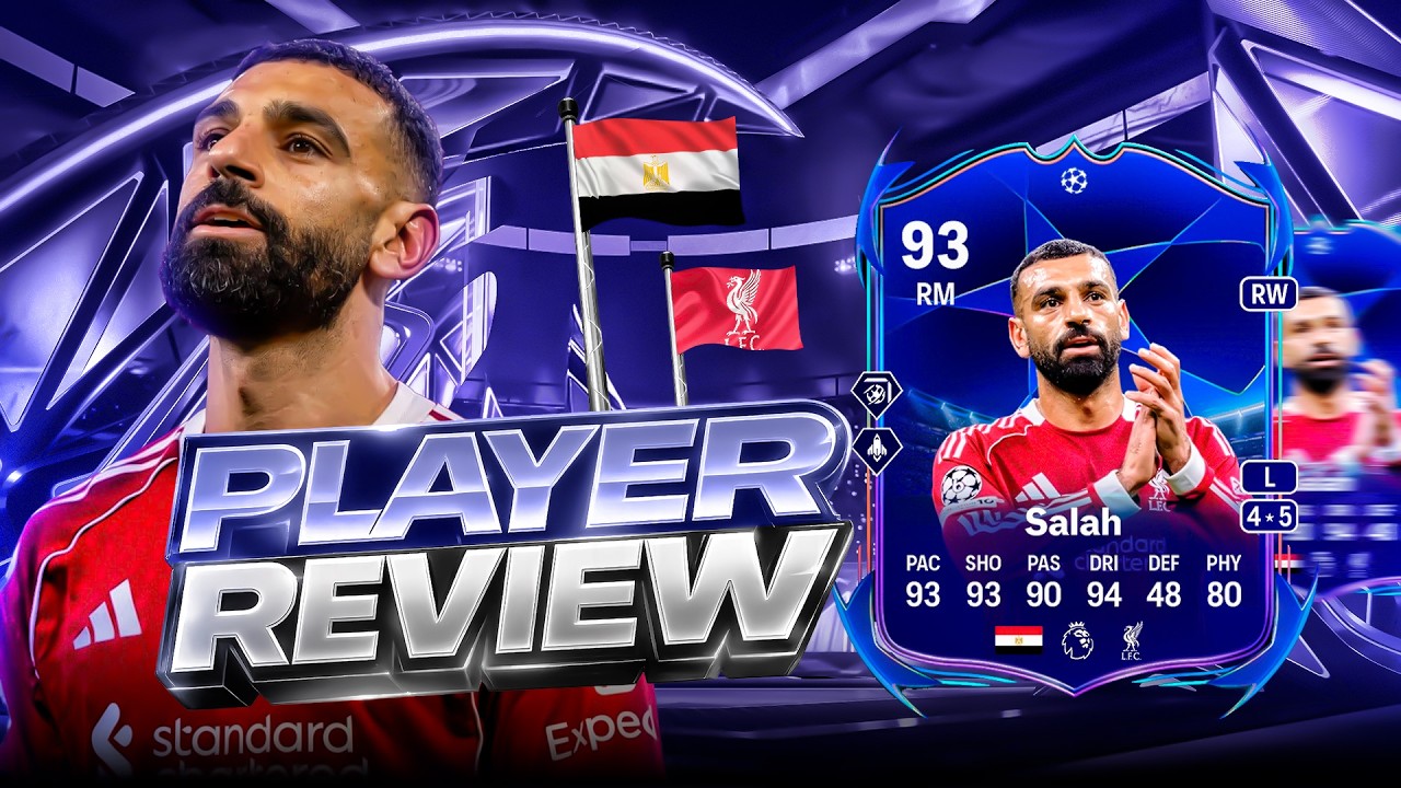 Обзор игрока Салаха в игре EA FC 26 Ultimate Team: Путь к финалу Лиги чемпионов УЕФА №93.