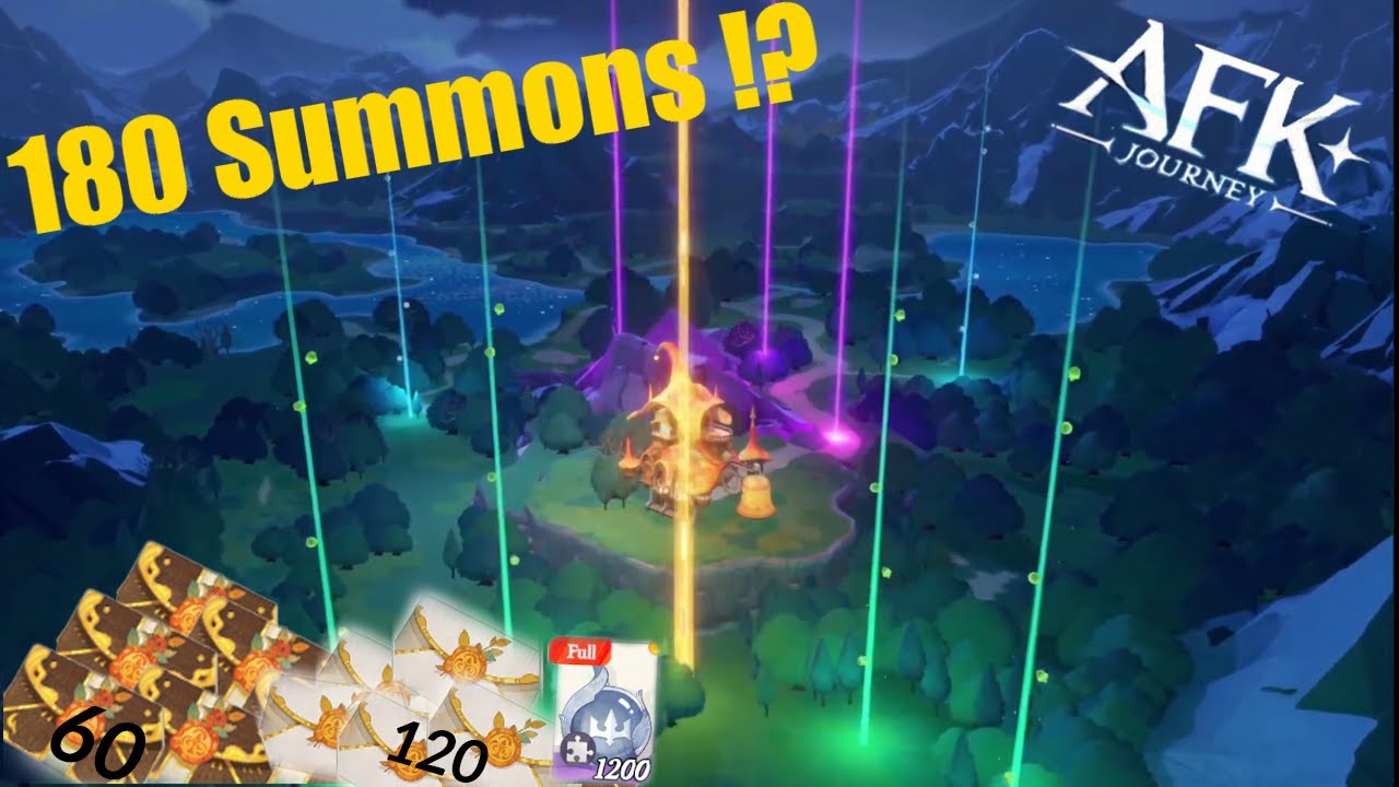 180 Summons!? 1400 Soulstone! Insane pulls! - AFK Journey