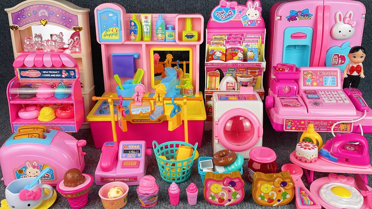 17 Minutes Satisfying with Unboxing Ice Cream Shop & Refrigerator Collection Review Toys | ASMR