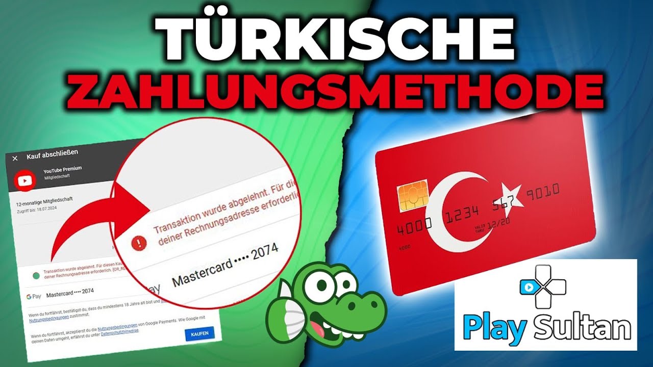PlaySultan als türkisches Zahlungsmittel für YouTube, Netflix, Xbox & Co.