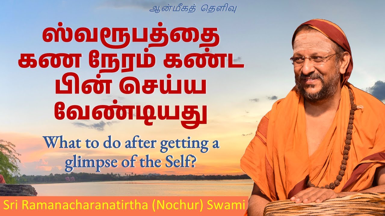 ஸ்வரூபத்தை கண நேரம் கண்ட பின் செய்ய வேண்டியது | What to do after getting a glimpse of the Self?
