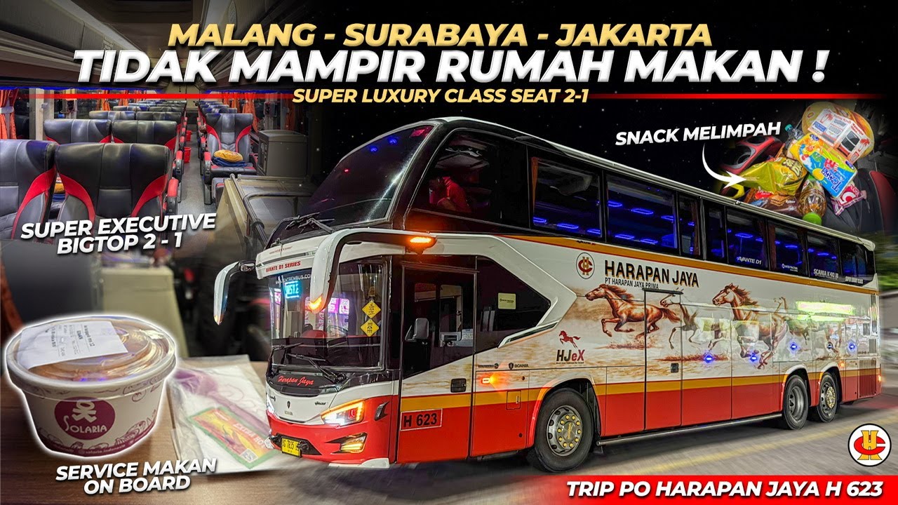 BERANGKAT PALING MALAM‼️ LAYANAN EXPRESS TERBARU TANPA MAMPIR RUMAH MAKAN | Trip Harapan Jaya H 623
