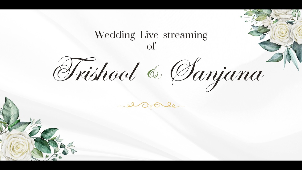 Celebrate our Big day with us live | TRISHOOL & SANJANA