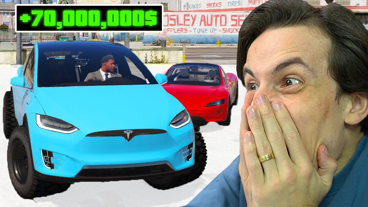 ყველა TESLA მოვიპარე მაღაზიიდან GTA5 ში !