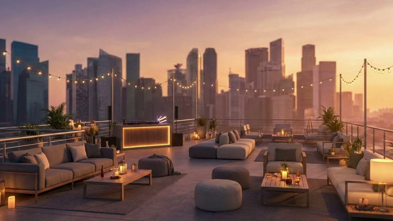 Rooftop Sunset to Night | 30 minutes of Liquid Deep House