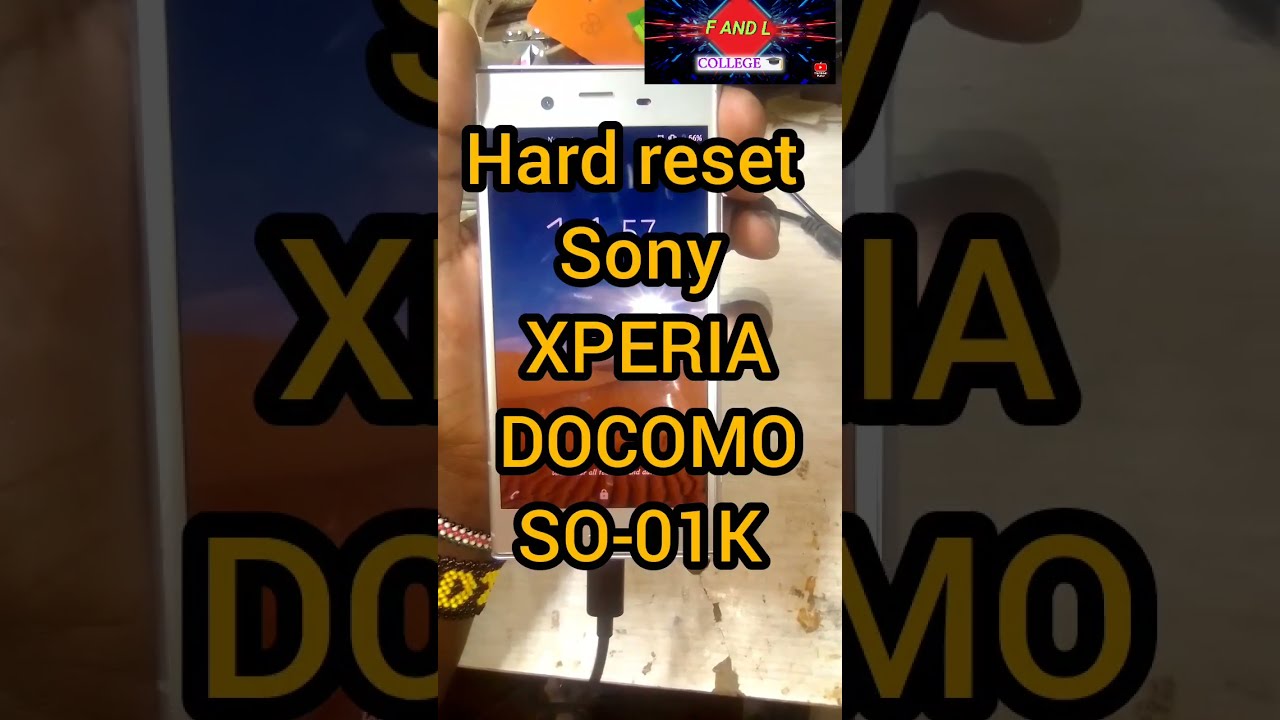 HARD RESET Sony xperia XZ1 SO-01K