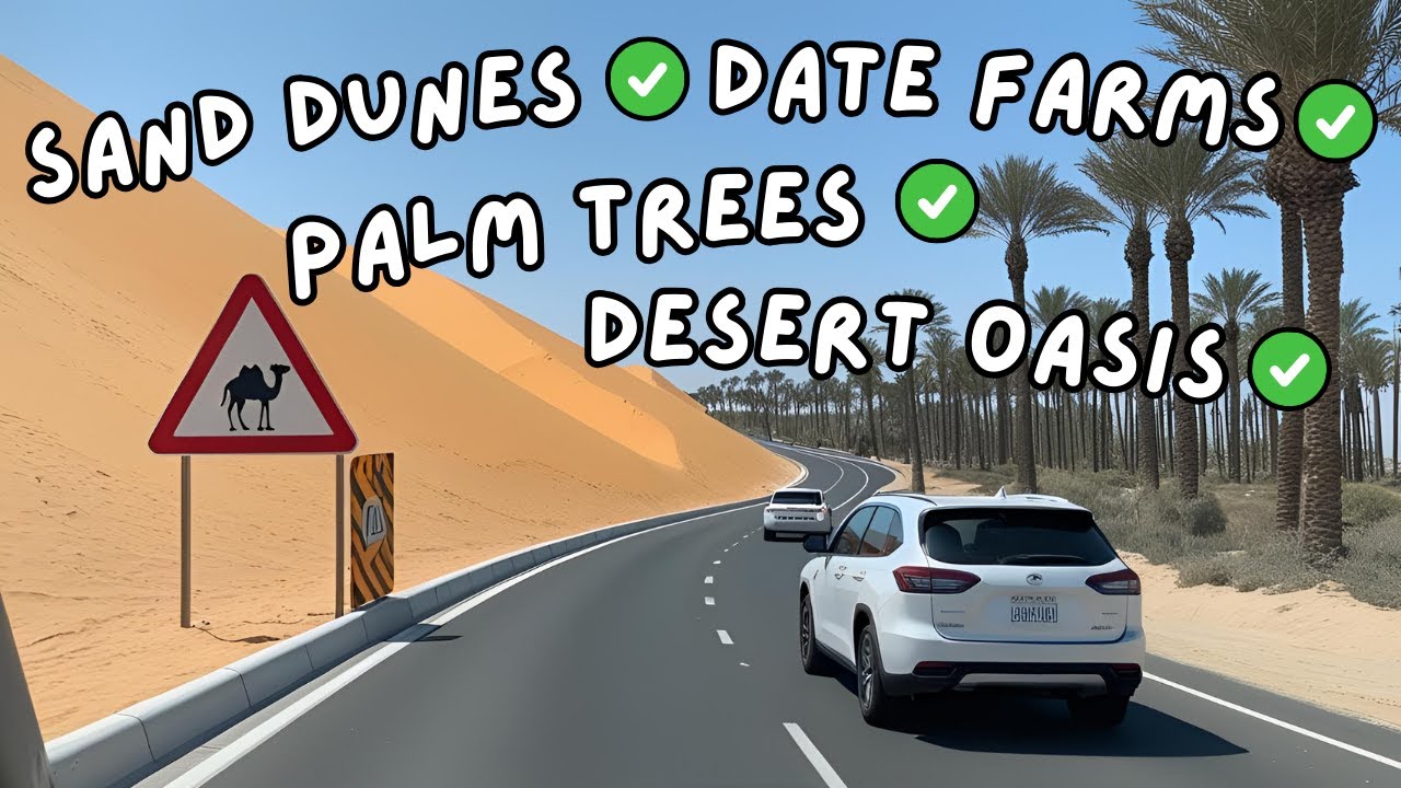 Magical desert drive from Abu Dhabi to Al Ain (dashcam)