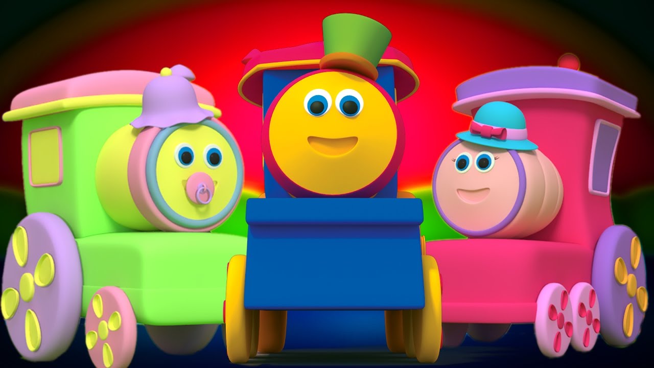 bob treno dito famiglia | dito canzone | filastrocca | Songs For Kids | Bob Train Finger Family Song