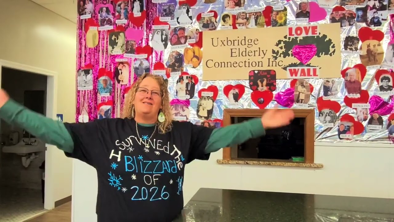 Sally's Love Wall at the Uxbridge Senior Center ❤️