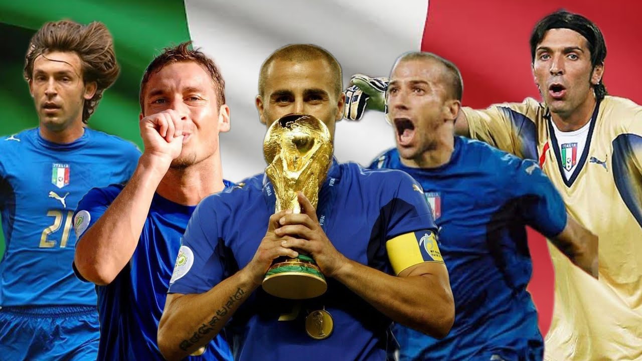 Italy Squad World Cup 2006||TOTTI CANNAVARO BUFFON DELPIERO PIRLO TONI