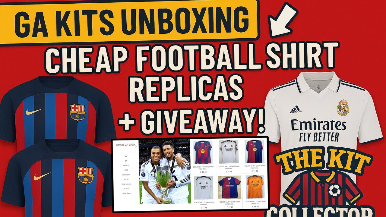 GA Kits Unboxing & Review | Cheap Football Shirt Replicas + Giveaway!