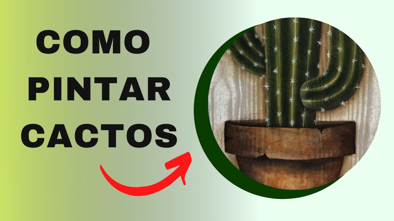 Como pintar um cacto em tecido 
