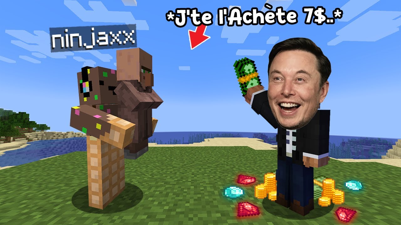 J'ai invité Elon Musk à jouer avec moi sur Minecraft..