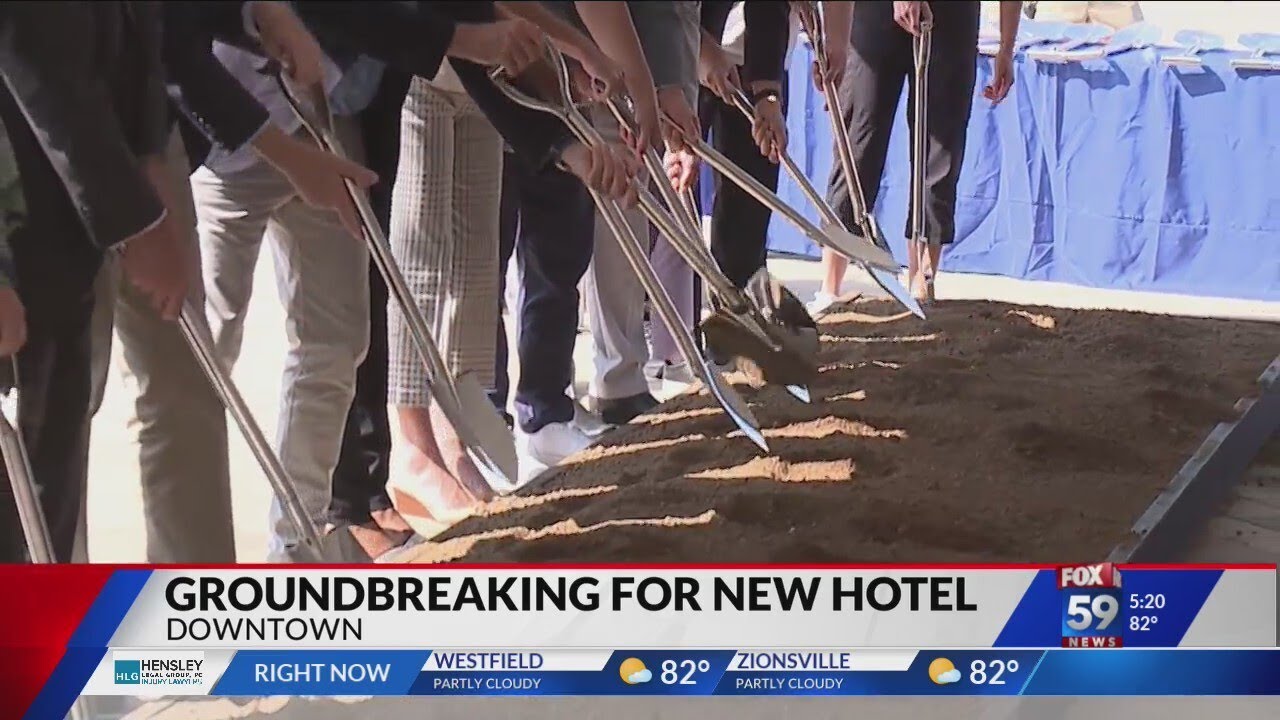 Groundbreaking held for new downtown Indy hotel