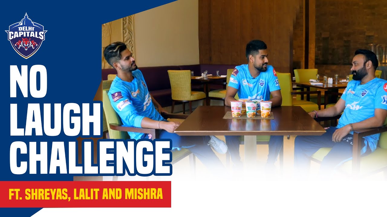 No Laugh Challenge с участием Шреяса, Лалита и Мишры | Delhi Capitals x Cup Noodles