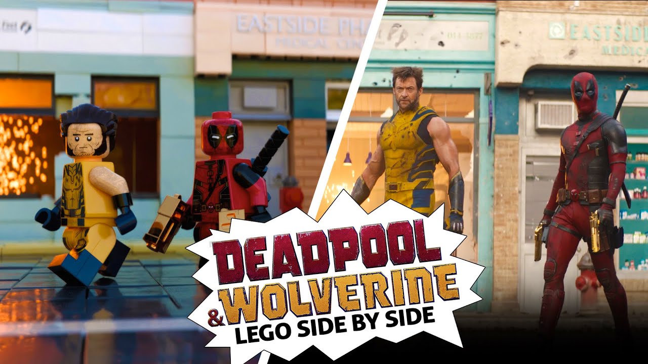 Lego Deadpool & Wolverine - Official Trailer Comparison [Blender]