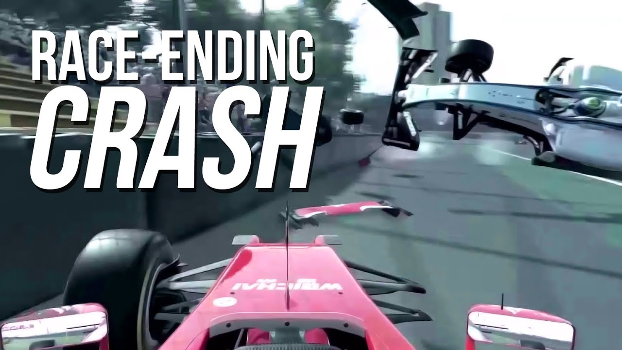 F1 2015 gameplay and race ending crash on PS4