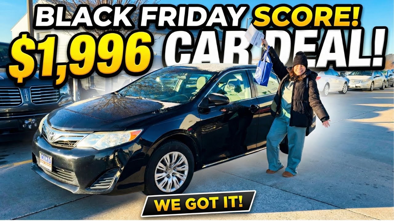 WE SPENT THE NIGHT IN A TENT FOR 3 NIGHTS FOR THIS BLACK FRIDAY SALE! | TOYOTA CAMRY FOR $2,000