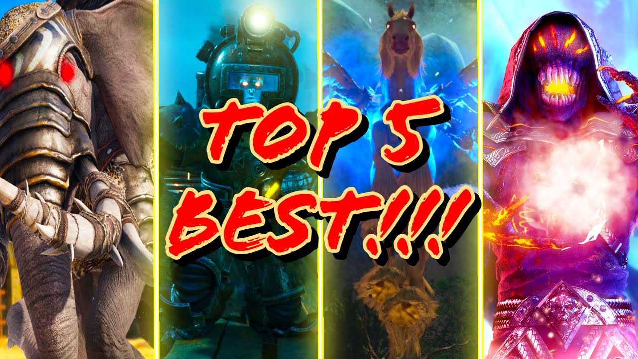 TOP 5 BEST BOSS FIGHTS IN COD ZOMBIES!!!