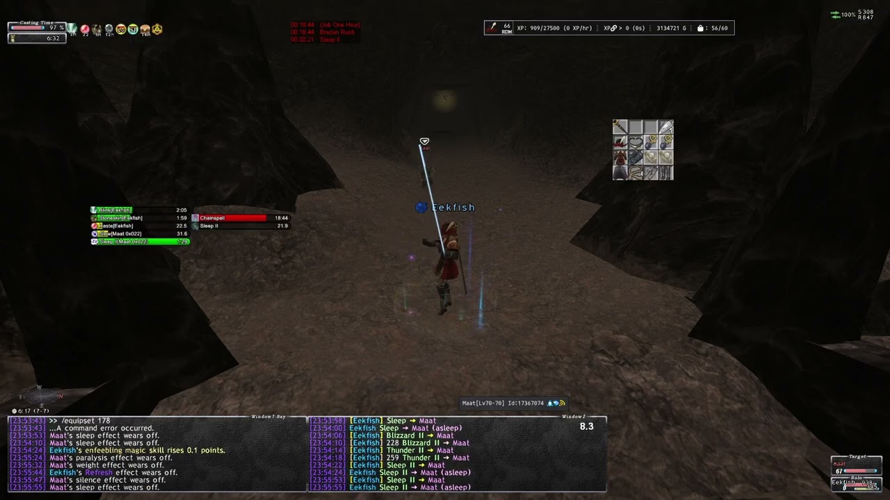 Final Fantasy XI - Horizon XI - RDM (Red Mage) Maat (Shattering Stars) @ Lv66 (no 2hr/icarus wing)