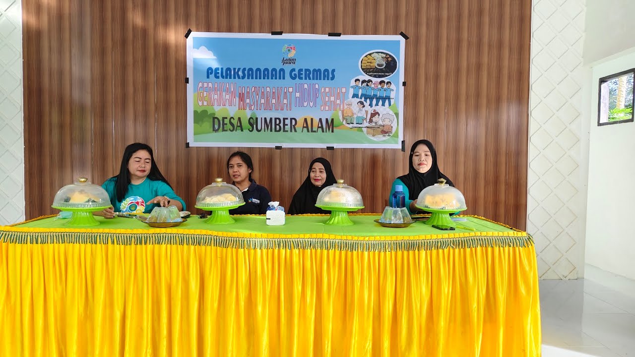 GERMAS Digelar di Desa Sumber Alam, Warga Diajak Terapkan Pola Hidup Sehat