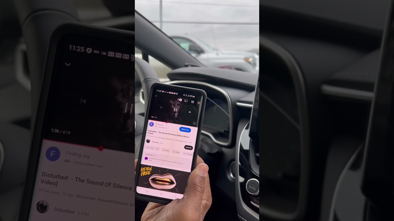 YouTube на Android Auto в новой Toyota #toyota #androidauto #androidaudio #youtubeaudio
