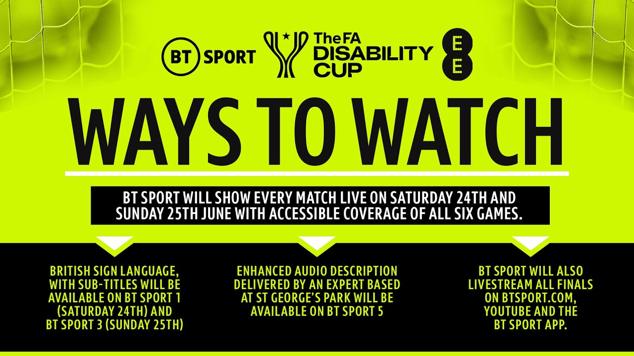 LIVE: The FA Disability Cup (Sunday 25 June)